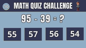 🤯 Think Fast! Answer These 20 Math Questions in 5 Minutes!