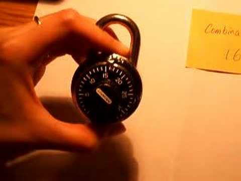 Using a Combination Lock - YouTube