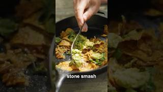 Chilaquiles and stone smashed guac