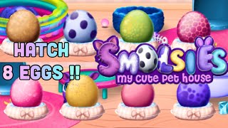 Smolsies hatching 8 eggs | My cute Pet House Game | Tuto toons app gameplay screenshot 4