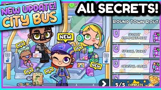 NEW UPDATE! 🚌 ALL CITY BUS SECRETS in AVATAR WORLD!🩵💜💚
