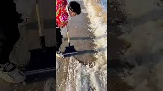 cool shovel for clearing snow on the road #shorts