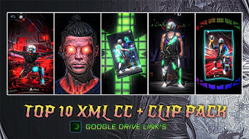FREE FIRE TOP 10 XML CC + CLIPS | ( G - DRIVE ) 🔥| FREE FIRE CLIPS PACK | TOP 10 EMOTE CLIPS ⬇️ #ff
