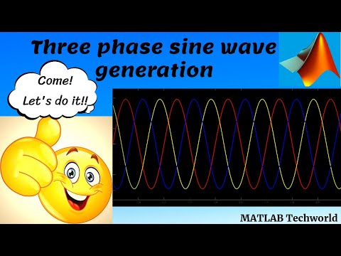 Three phase sine wave generation in MATLAB  simulink |MATLAB Techworld-MATLAB tutorial for beginners