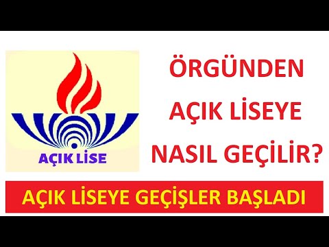 GEÇİŞLER BAŞLADI - AÇIK LİSEYE NASIL GEÇERİM? NELER YAPILMALI?KİMLER GEÇEBİLİR?