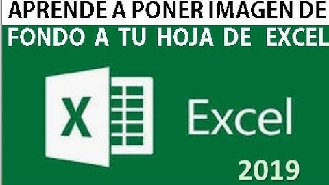 APRENDE A PONER IMAGEN DE FONDO A TU HOJA DE EXCEL - NUEVO TRUCO