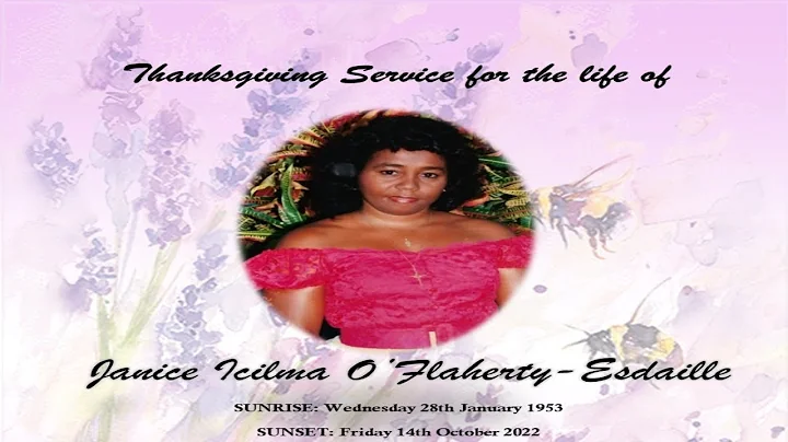 Thanksgiving Service for the late Janice Iclima O'...