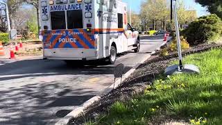 Nassau County police ambulance 2368 and police car 805
