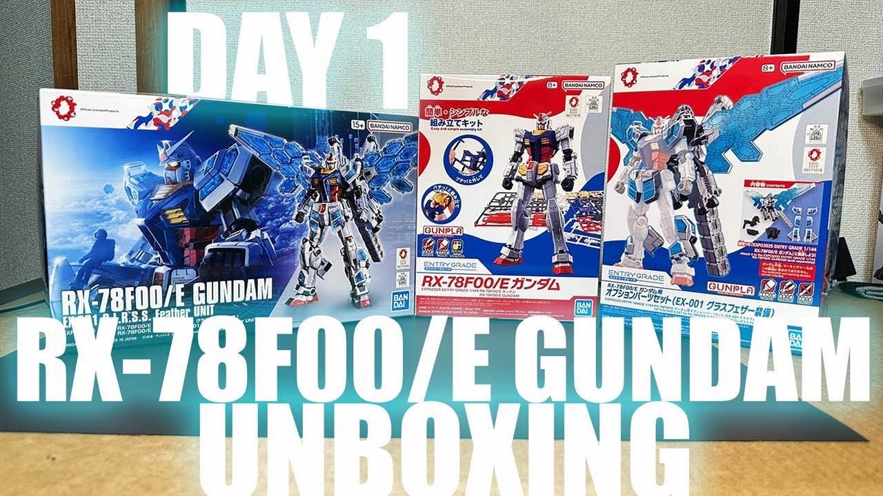 🚨 DAY ONE! Newly Released RX-78F00/E Gundam Kits UNBOXING