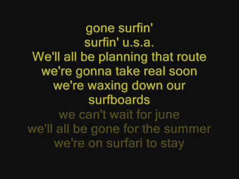 surfin U.S.A  whith lyrics