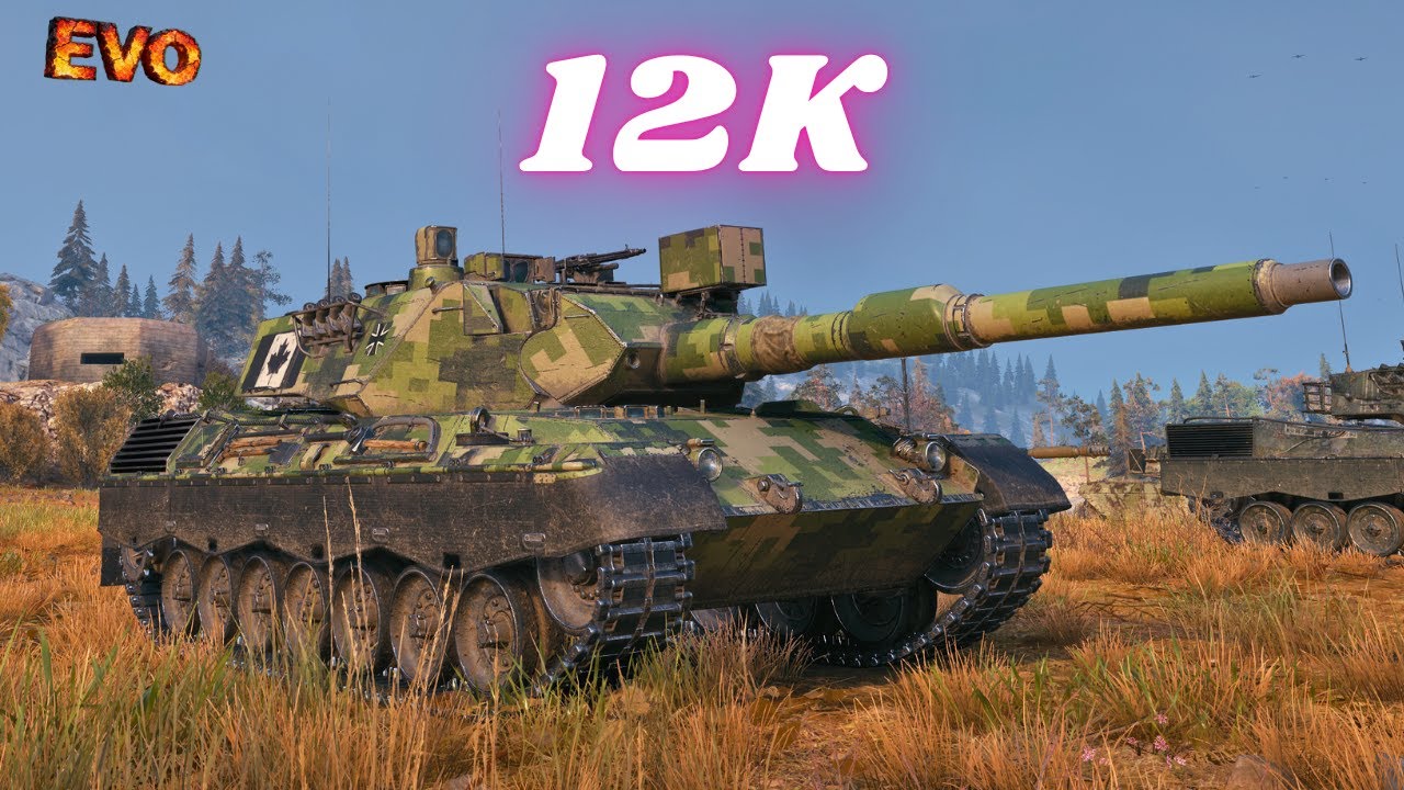 Leopard 120  12K Damage 6 Kills & Leopard 1 - 10K Damage 8 Kills World of Tanks