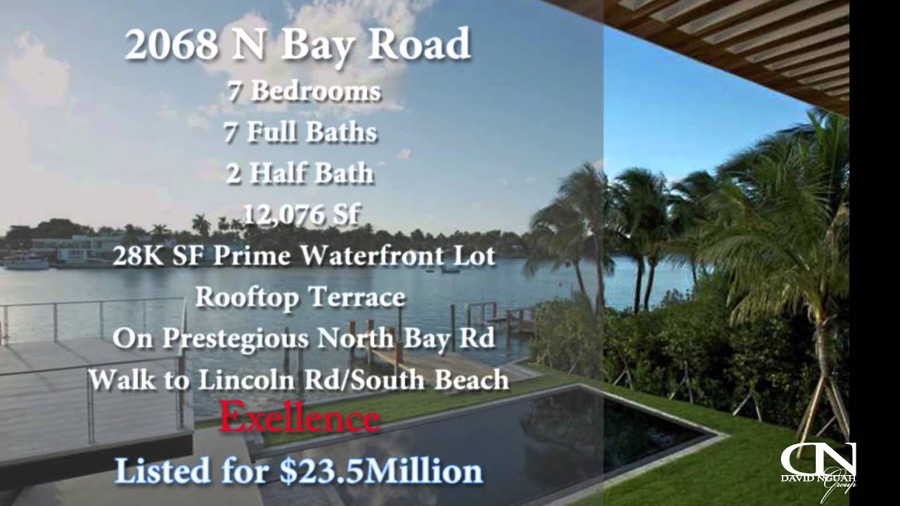 2068 N Bay Road Miami Beach FL | Call 786 200 3966 David Nguah Group