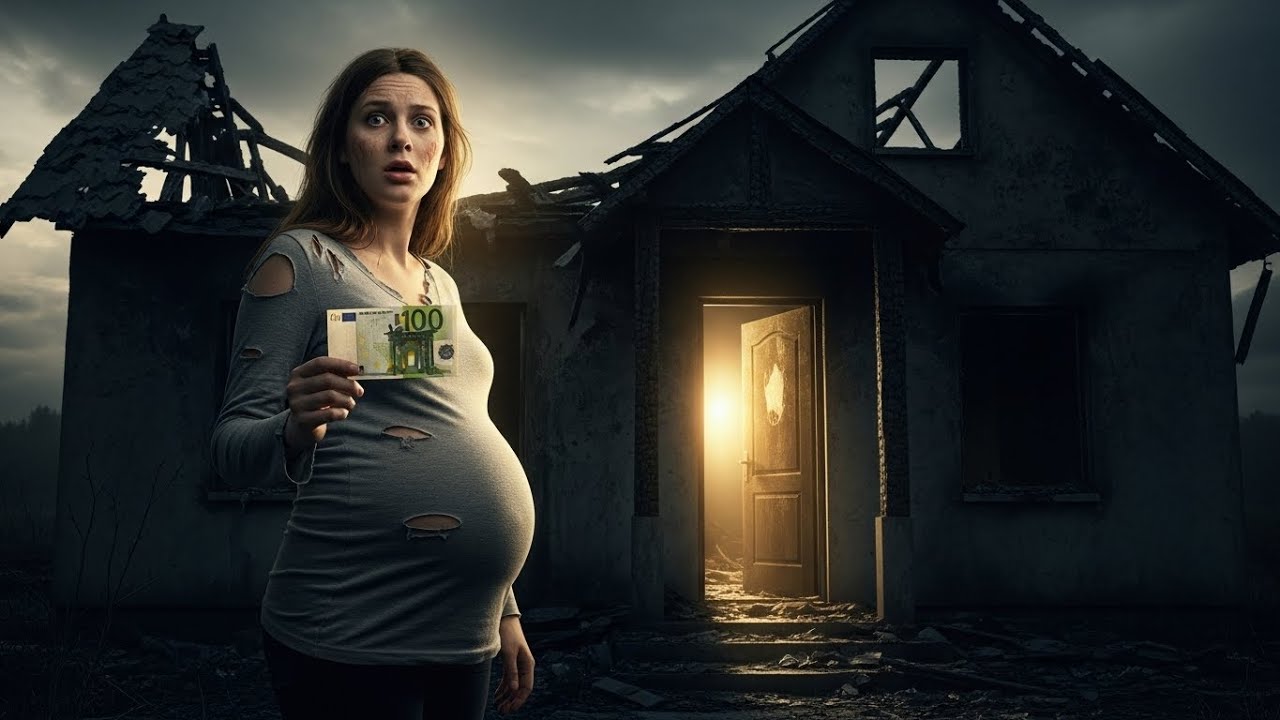 Incinta e senza tetto compra una casa bruciata con i suoi ultimi 100€ e trova qualcosa di incredibil