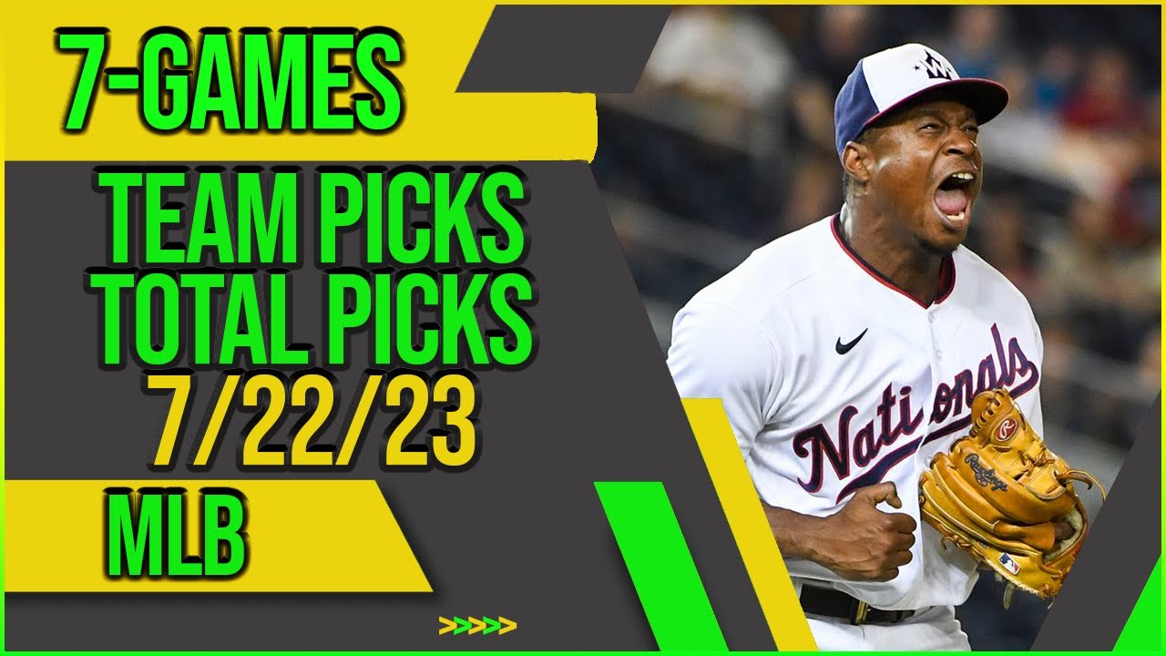 FREE MLB Picks 7/22/23 MLB Betting Picks and Predictions Today Free