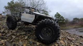 Axial Wraith - 2.2 custom crawler in heavy terrain