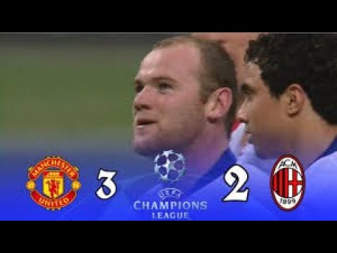 من الذاكرة ميلان 2 3 مان يونايتد ذهاب دور ال16 موسم 2009 2010 جودة عالية رؤوف خليف