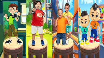 Ben 10 Up To Speed VS Vlad & Niki Run VS Tag with Ryan VS CKN Toys Car Hero All Characters Unlocked