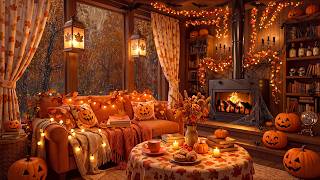 Atmosfera autunnale e piovosa: Jazz, caffè e Halloween 🍂 Jazz autunnale e camino 🔥 Jazz soft screenshot 4
