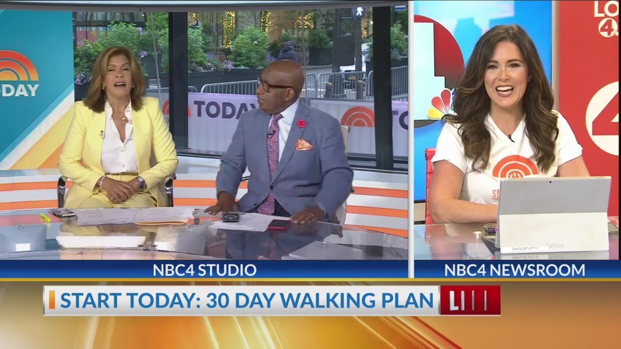 Monica Day talks to Hoda Kotb and Al Roker about 30 day walking plan