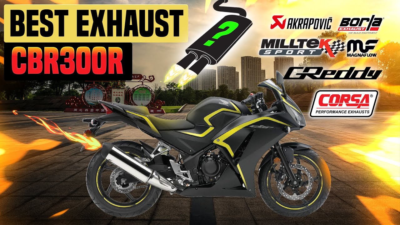Honda CBR300R Exhaust Sound🔥Akrapovic,Coffman's,GPR,MGP,IXIL,LeoVince,M4,Scorpion,Yoshimura