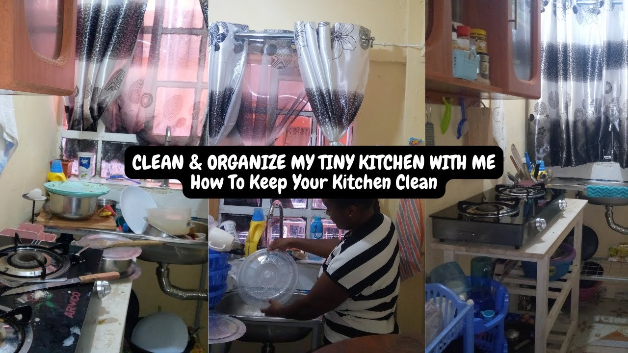 A Day To Clean|| Cleaning & Organizing My Bedsitter Kitchen|| How To Keep Your Kitchen Clean