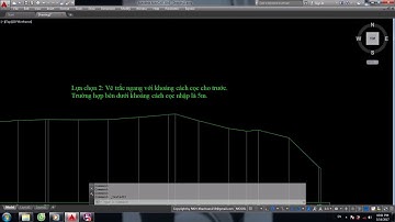 [Autolisp] - Vẽ mặt cắt ngang, tạo đồng mức, nhãn đồng mức và hướng thoát nước địa hình