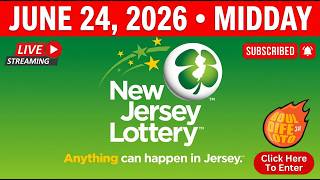 New Jersey Lottery Results JUNE 24 2026 + #resultat #newjerseyresults #boulchopoujodia #numbers