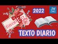 ✍️ #TU #TEXTO #FAVORITO de hoy Viernes 27 de Mayo 2022 jw.org #TextoDiario 👌