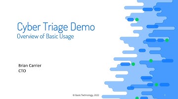 Cyber Triage Demo Video