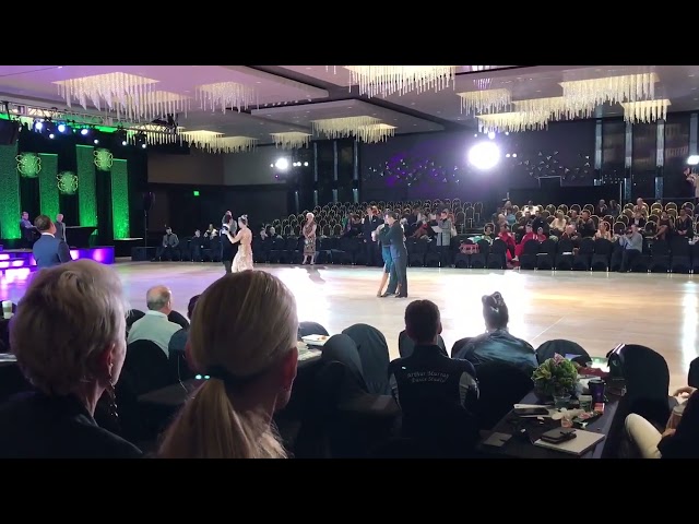 Competing at a local pro/Am tango competition with my student. Got 1st and 2 places from the 4 categories. 

https://www