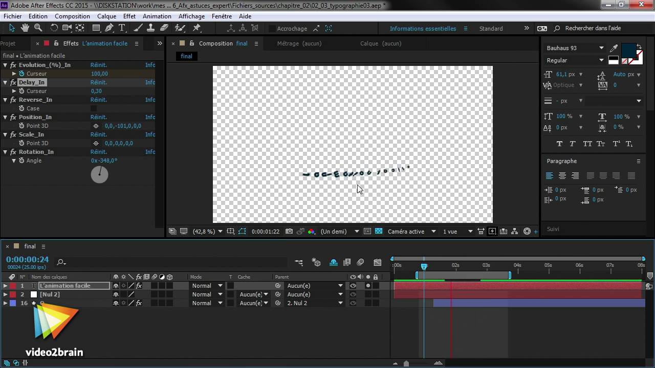 Tutoriel After Effects : Astuces d'experts : Animer avec le script ...