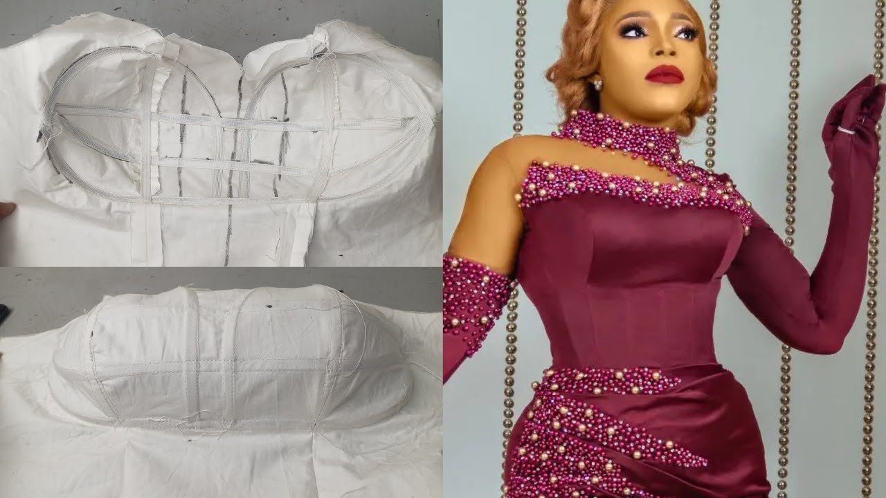how-to-make-bust-caging-for-a-bustier-dress-youtube