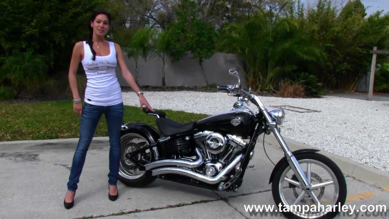 Used 2009 Harley  Davidson  FXCWC Rocker  C YouTube