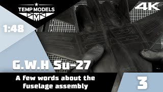 Great Wall Hobby Su-27 1:48 | Сложности и нюансы сборки, косяки набора! | Готовим фюзеляж к покраске