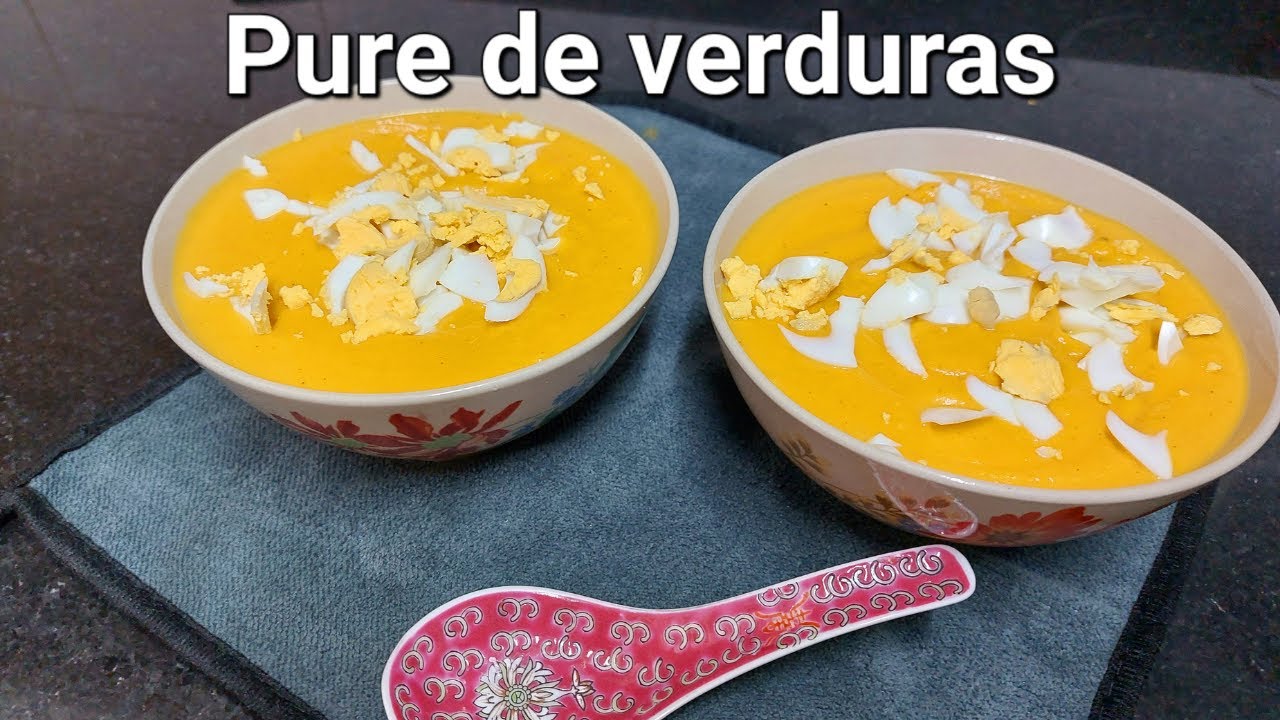 PURÉ DE VERDURAS EN OLLA RÁPIDA, Receta Saludable