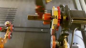 Engraving Needle Case box with PiBurn Grip Laser Rotary Attachment