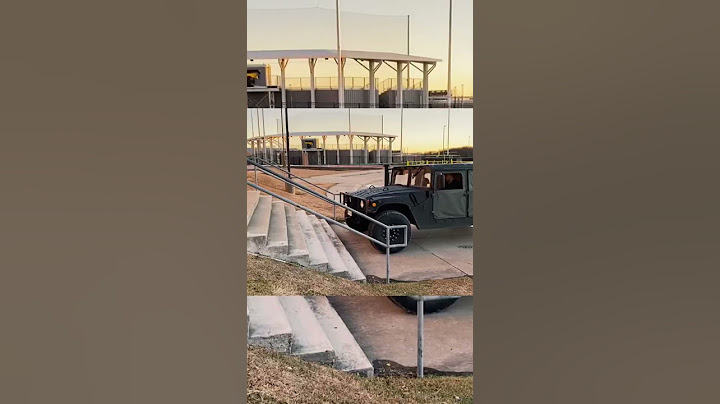 Hummer H1 stair climb. 😎 #humvee #hummerh1