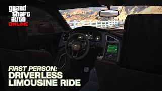 Driverless Limousine Ride: Casino - Richman Villa in First Person | GTA Online Mansion Limo Service screenshot 1