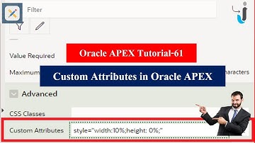 Oracle APEX Tutorial(61)-Custom Attributes in Oracle APEX | Javainhand