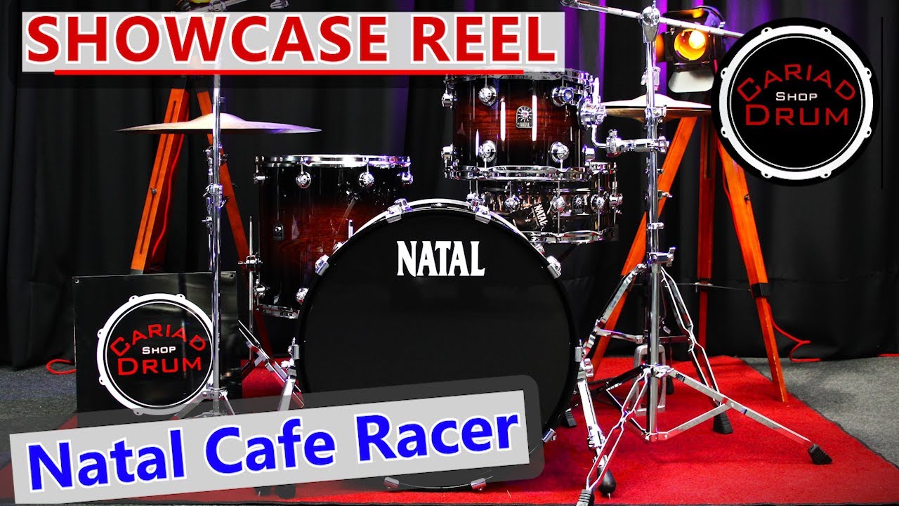 Natal Cafe Racer 3pc Shell Pack - Exotic Burst · Cariad Drums