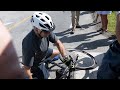 President Joe Biden falls off bike