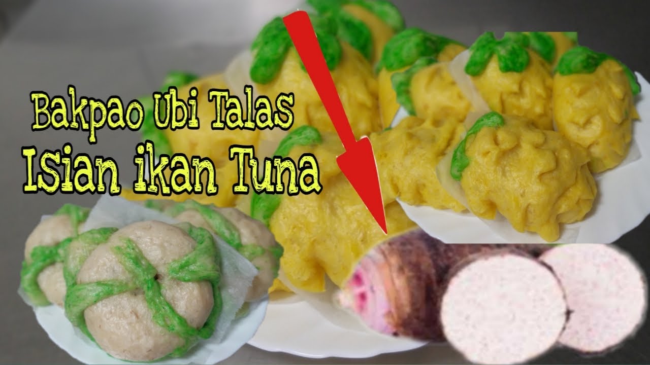 CARA MEMBUAT BAKPAO UBI TALAS ISI IKAN TUNA 