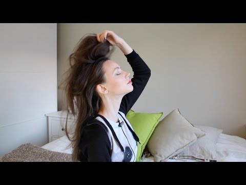 ASMR Whisper Hair Play ❤︎ Ponytail & Hair Bun