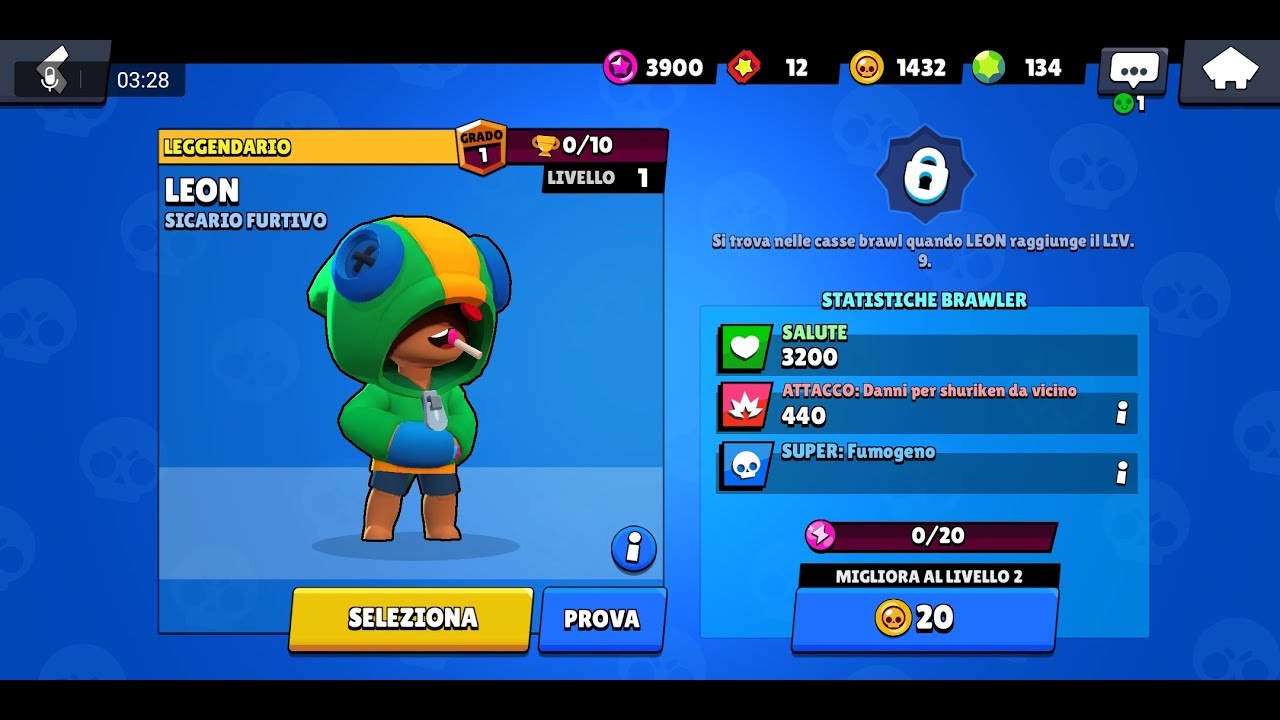 ho trovato leon brawl stars