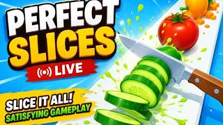 🔥 SLICE MASTER: IDLE CLICKER LIVE 🔪 | Crazy Slicing & ASMR Gameplay 😱 #slicemaster #live