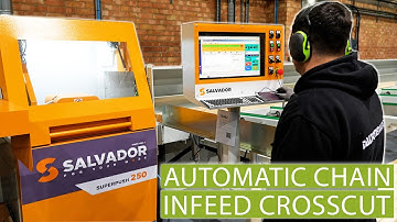 Salvador SuperPush 250 - Automatic Crosscut Saw with Chain Infeed