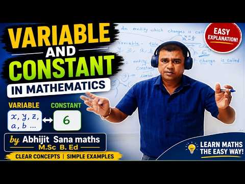 Variable & Constant Explained in 3 Minutes | Basic Mathematics