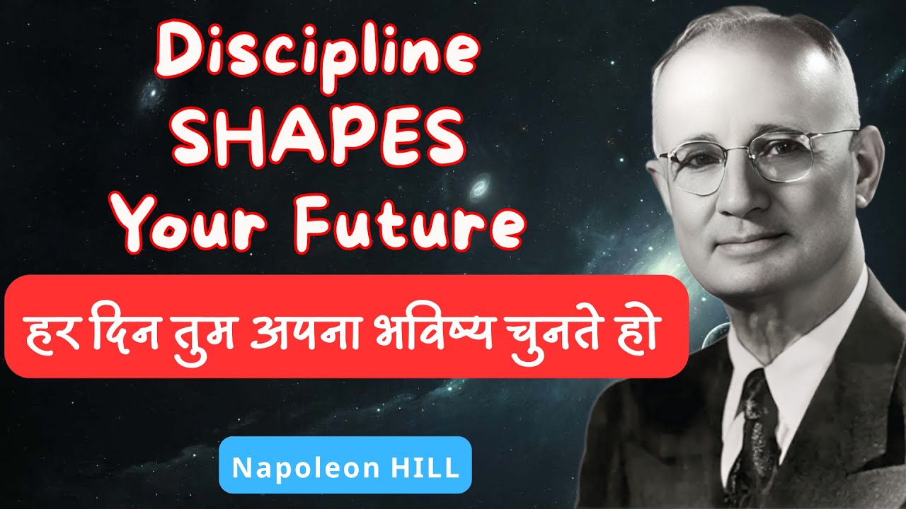 हर दिन तुम अपना भविष्य चुनते हो | Discipline Shapes Your Future explained in Hindi | Napoleon Hill