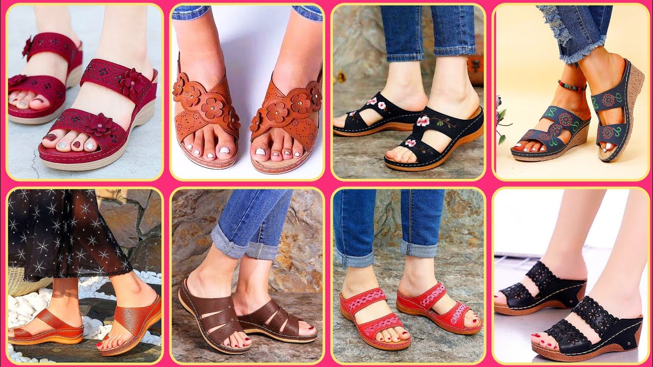 CALZADO COMODO VERANO/ SANDALIAS BONITAS COMODAS/ ZAPATOS DE TACÓN BAJO  VERANO/ SANDALIAS MODERNAS - YouTube