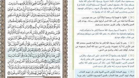 The Holy Quran القران الكريم الجزء 26 ياسر سلامة Part 26 with easy interpretation in Arabic